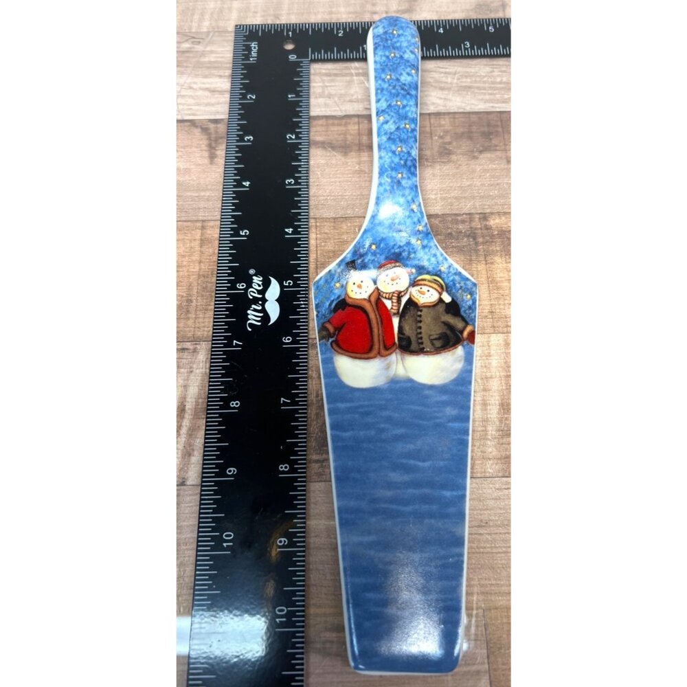 Ceramic Snowman Design Cake Server
